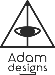 洒落たイラストが目を引くロゴ 清水区のホームページ制作会社 アダムデザインズ Adam Designs